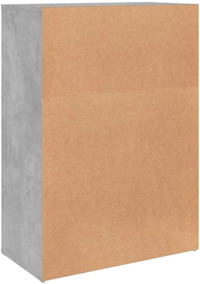 Šoninė spintelė, betono pilka, 60x31x84cm, apdirbta mediena