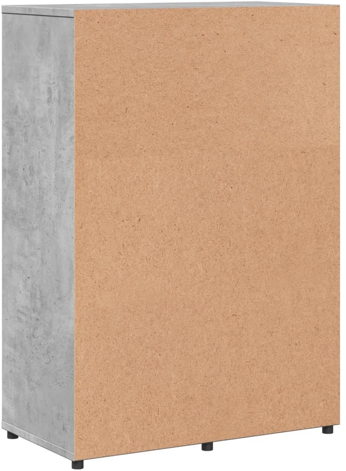 Šoninė spintelė, betono pilka, 60x31x84cm, apdirbta mediena