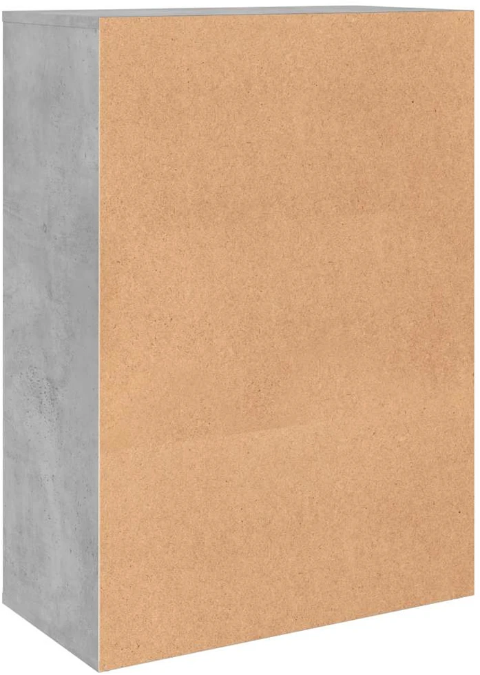 Šoninė spintelė, betono pilka, 60x31x84cm, apdirbta mediena