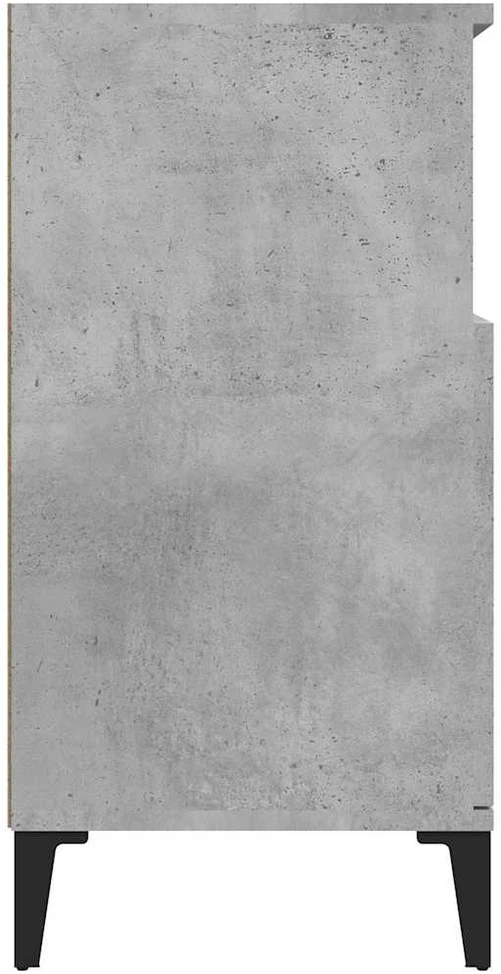 Šoninė spintelė, betono pilka, 60x35x70cm, apdirbta mediena
