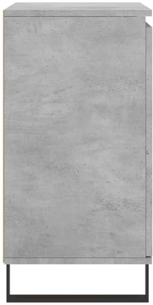 Šoninė spintelė, betono pilka, 60x35x70cm, apdirbta mediena