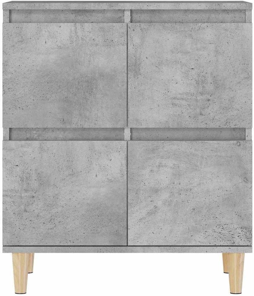 Šoninė spintelė, betono pilka, 60x35x70cm, apdirbta mediena