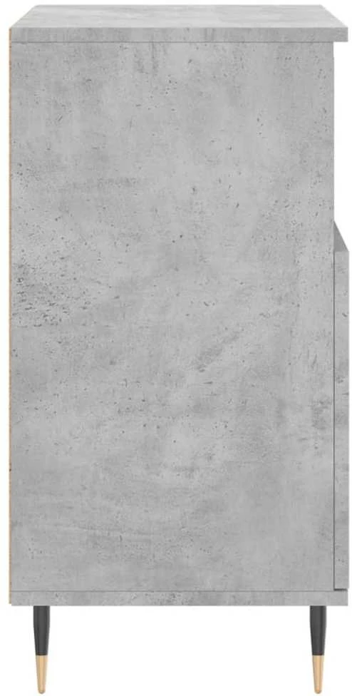 Šoninė spintelė, betono pilka, 60x35x70cm, apdirbta mediena