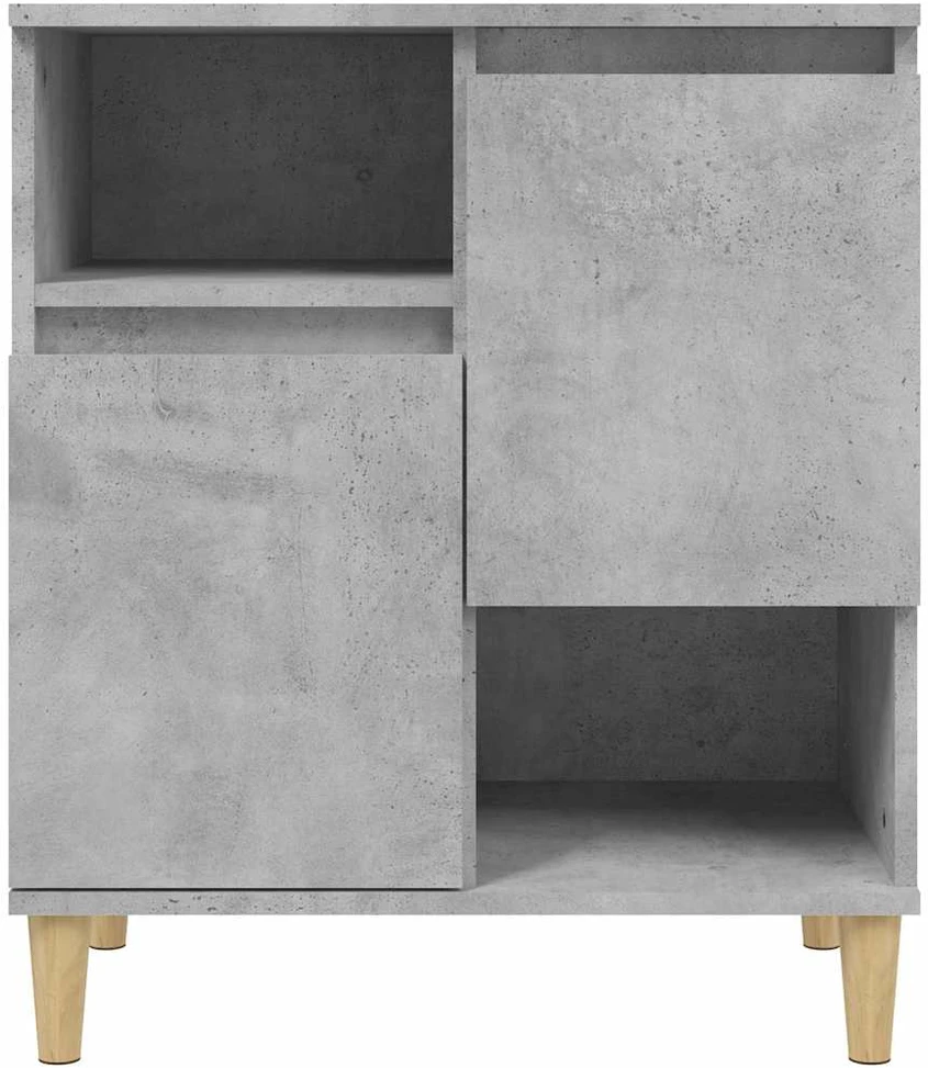 Šoninė spintelė, betono pilka, 60x35x70cm, apdirbta mediena