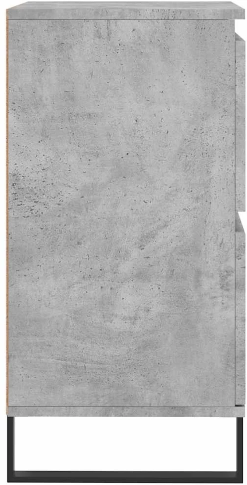 Šoninė spintelė, betono pilka, 60x35x70cm, apdirbta mediena
