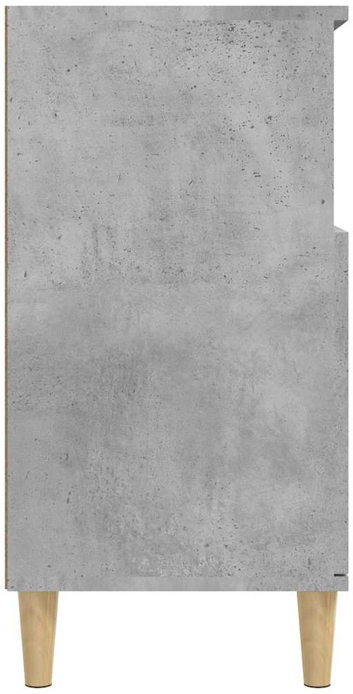 Šoninė spintelė, betono pilka, 60x35x70cm, apdirbta mediena