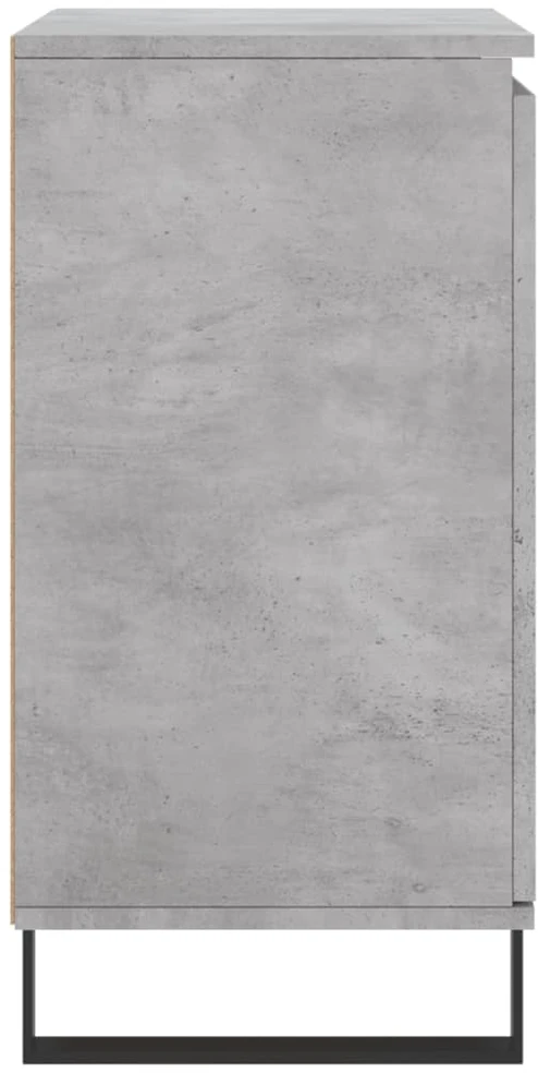 Šoninė spintelė, betono pilka, 60x35x70cm, apdirbta mediena