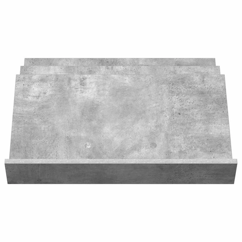 Žurnalų stovas Betono pilka 65 x 53 x 28,5 cm Apdirbta mediena