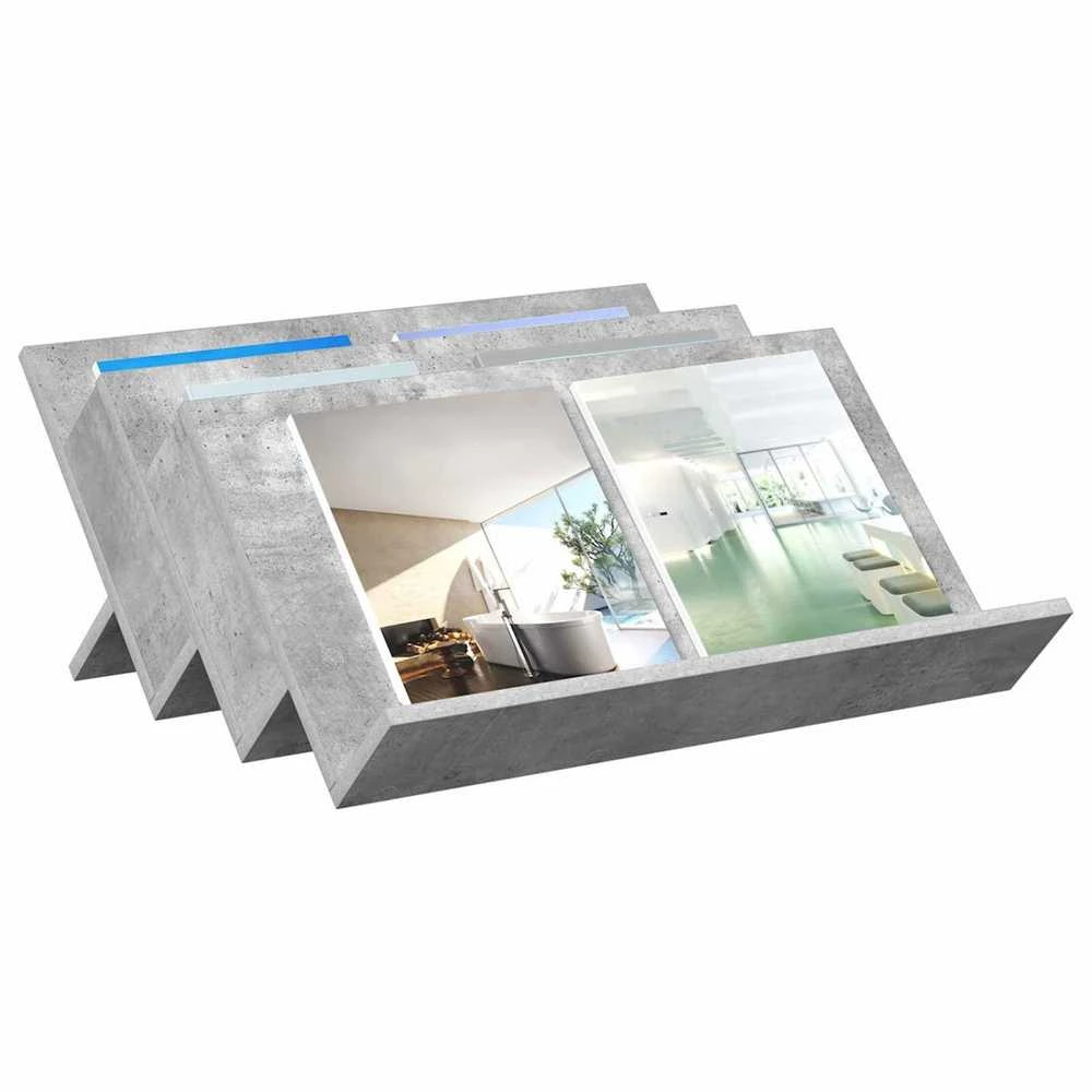Žurnalų stovas Betono pilka 65 x 53 x 28,5 cm Apdirbta mediena