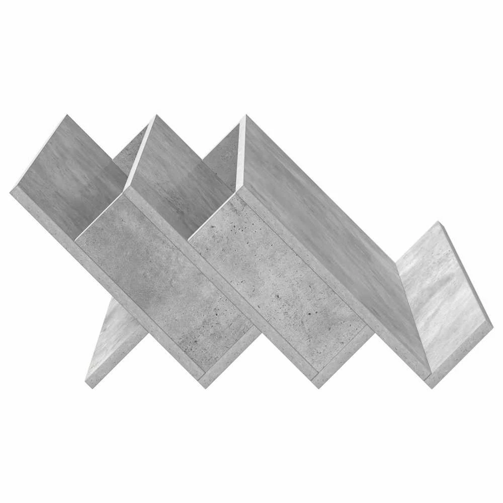 Žurnalų stovas Betono pilka 65 x 53 x 28,5 cm Apdirbta mediena