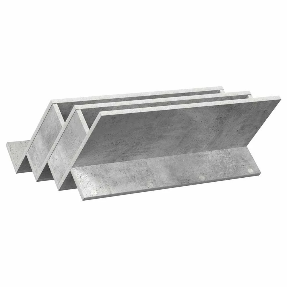 Žurnalų stovas Betono pilka 65 x 53 x 28,5 cm Apdirbta mediena
