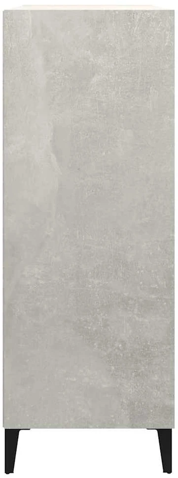 Šoninė spintelė, betono pilka, 69,5x32,5x90cm, apdirbta mediena