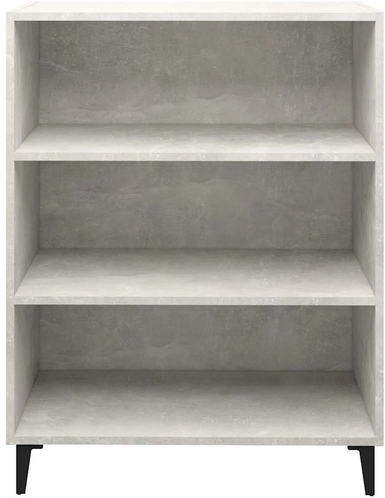 Šoninė spintelė, betono pilka, 69,5x32,5x90cm, apdirbta mediena