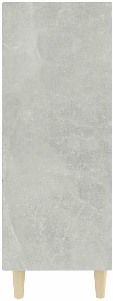 Šoninė spintelė, betono pilka, 69,5x32,5x90cm, apdirbta mediena