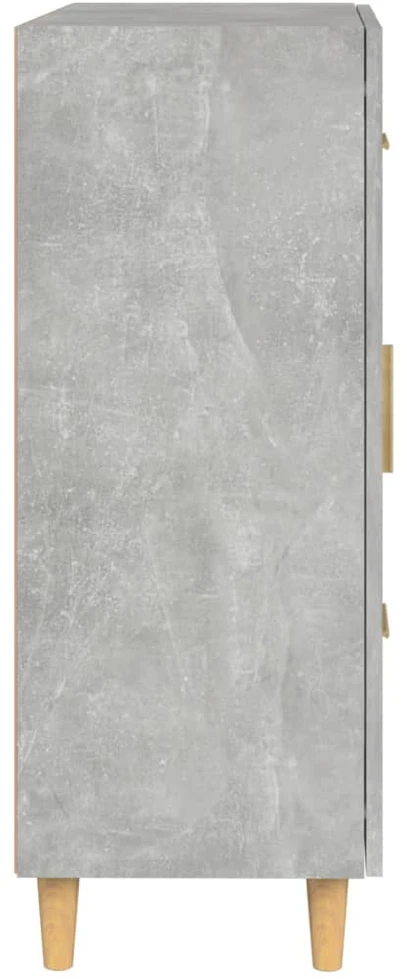 Šoninė spintelė, betono pilka, 69,5x34x90cm, apdirbta mediena