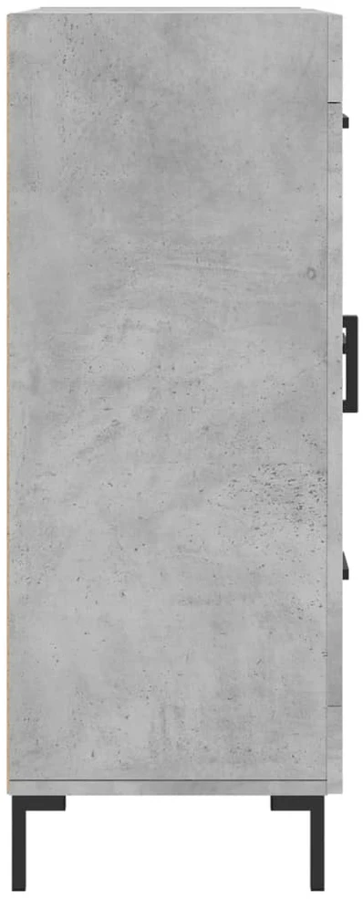 Šoninė spintelė, betono pilka, 69,5x34x90cm, apdirbta mediena