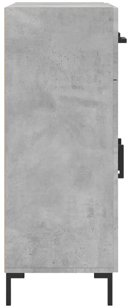 Šoninė spintelė, betono pilka, 69,5x34x90cm, apdirbta mediena