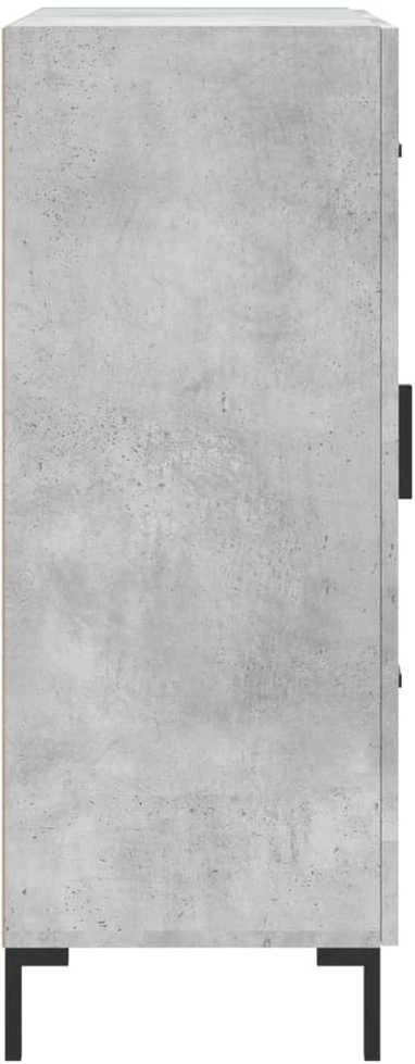 Šoninė spintelė, betono pilka, 69,5x34x90cm, apdirbta mediena