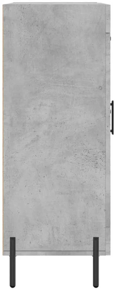 Šoninė spintelė, betono pilka, 69,5x34x90cm, apdirbta mediena