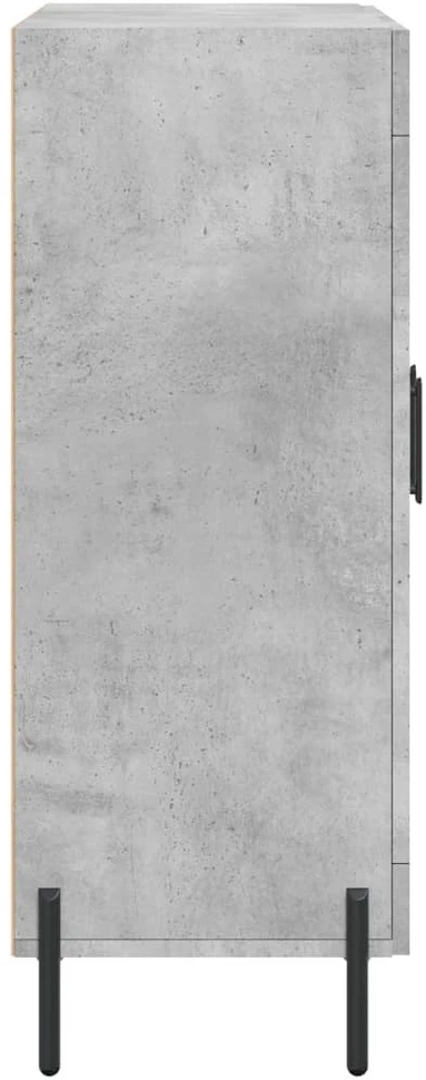 Šoninė spintelė, betono pilka, 69,5x34x90cm, apdirbta mediena