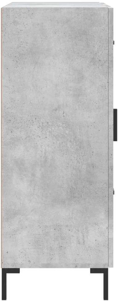 Šoninė spintelė, betono pilka, 69,5x34x90cm, apdirbta mediena