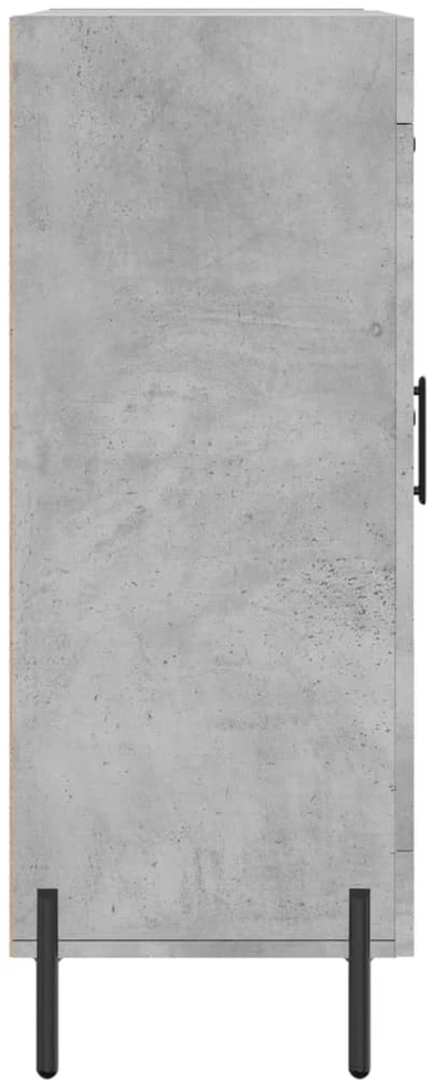 Šoninė spintelė, betono pilka, 69,5x34x90cm, apdirbta mediena