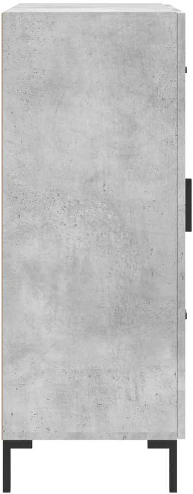 Šoninė spintelė, betono pilka, 69,5x34x90cm, apdirbta mediena