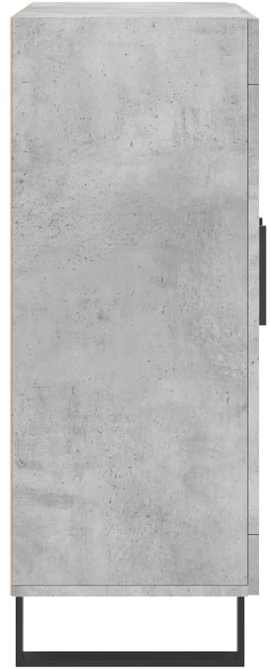 Šoninė spintelė, betono pilka, 69,5x34x90cm, apdirbta mediena