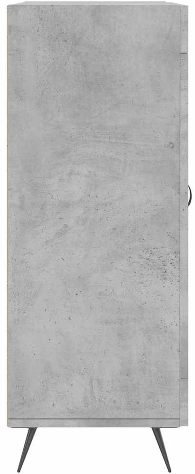 Šoninė spintelė, betono pilka, 69,5x34x90cm, apdirbta mediena