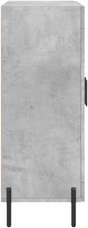 Šoninė spintelė, betono pilka, 69,5x34x90cm, apdirbta mediena