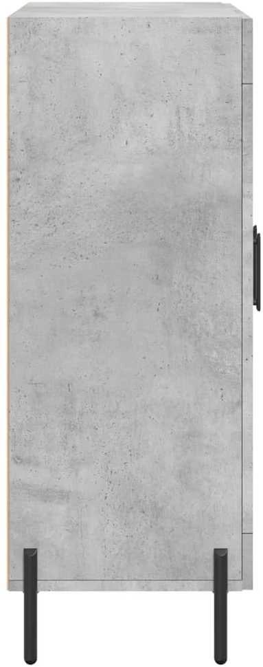 Šoninė spintelė, betono pilka, 69,5x34x90cm, apdirbta mediena