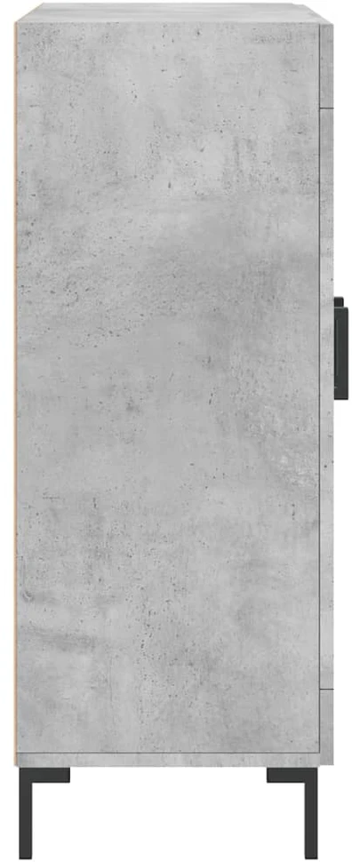 Šoninė spintelė, betono pilka, 69,5x34x90cm, apdirbta mediena