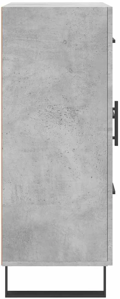 Šoninė spintelė, betono pilka, 69,5x34x90cm, apdirbta mediena