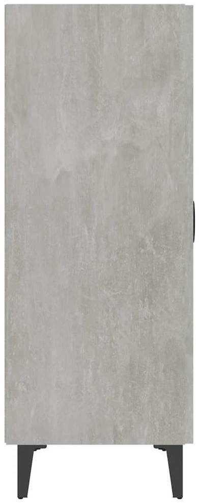Šoninė spintelė, betono pilka, 70x34x90cm, apdirbta mediena