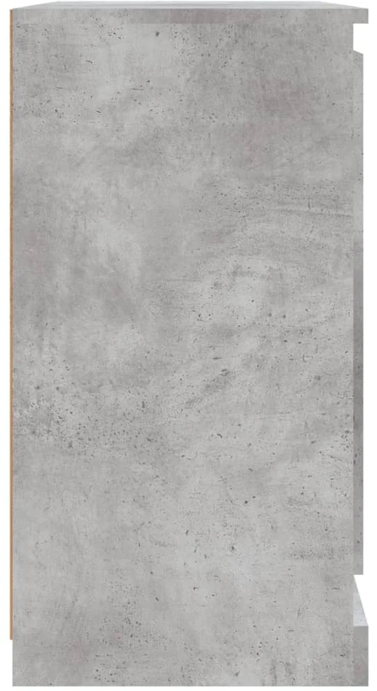 Šoninė spintelė, betono pilka, 70x35,5x67,5cm, apdirbta mediena