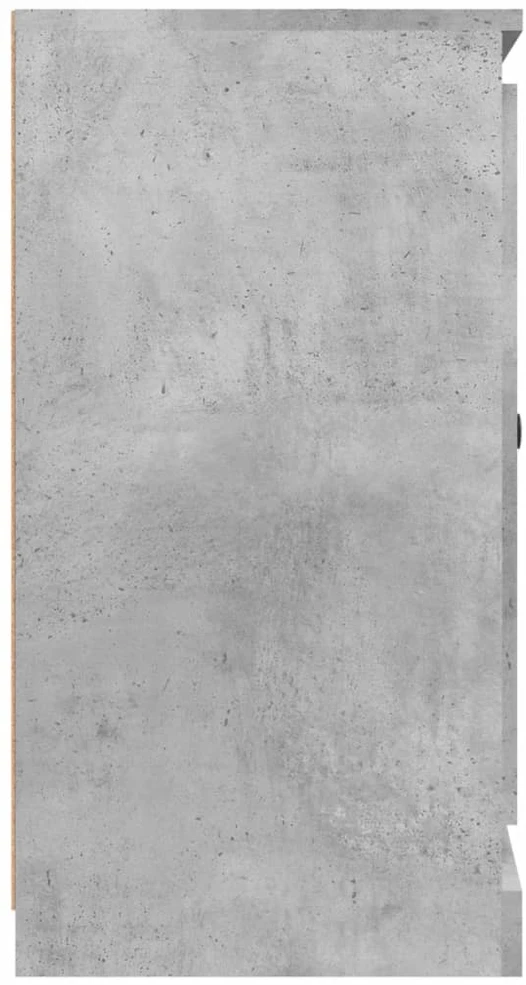 Šoninė spintelė, betono pilka, 70x35,5x67,5cm, apdirbta mediena
