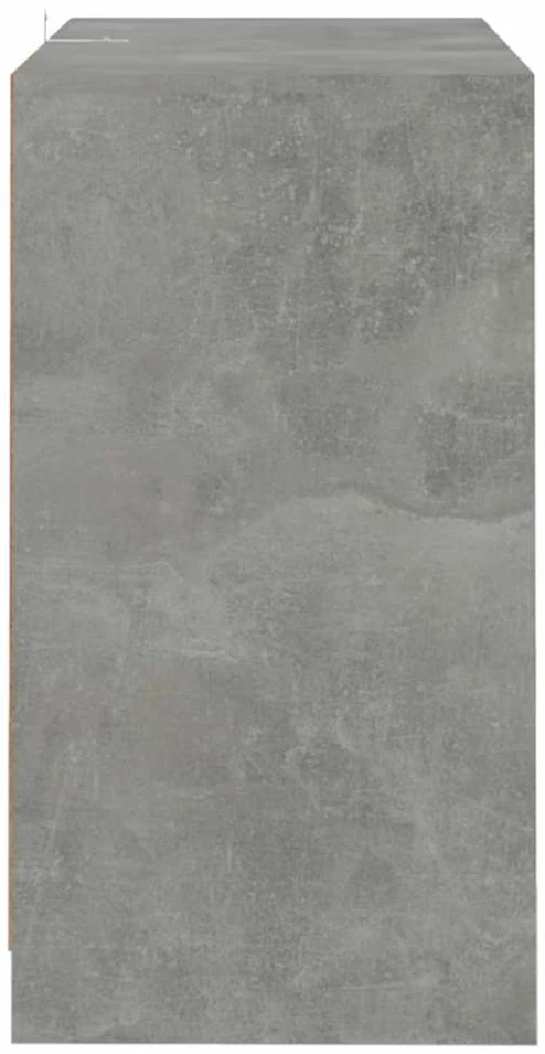 Šoninė spintelė, betono pilka, 70x41x75 cm, apdirbta mediena