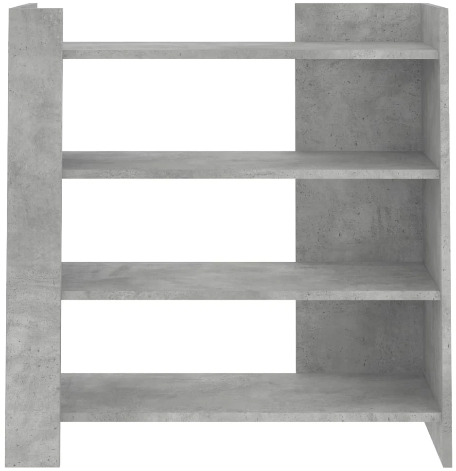 Šoninė spintelė, betono pilka, 73,5x35x75cm, apdirbta mediena