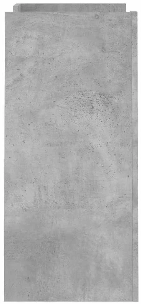 Šoninė spintelė, betono pilka, 73,5x35x75cm, apdirbta mediena