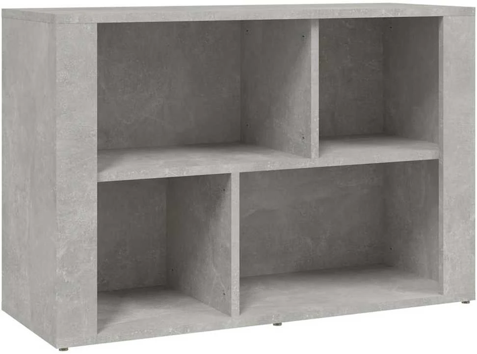 Šoninė spintelė, betono pilka, 80x30x54cm, apdirbta mediena