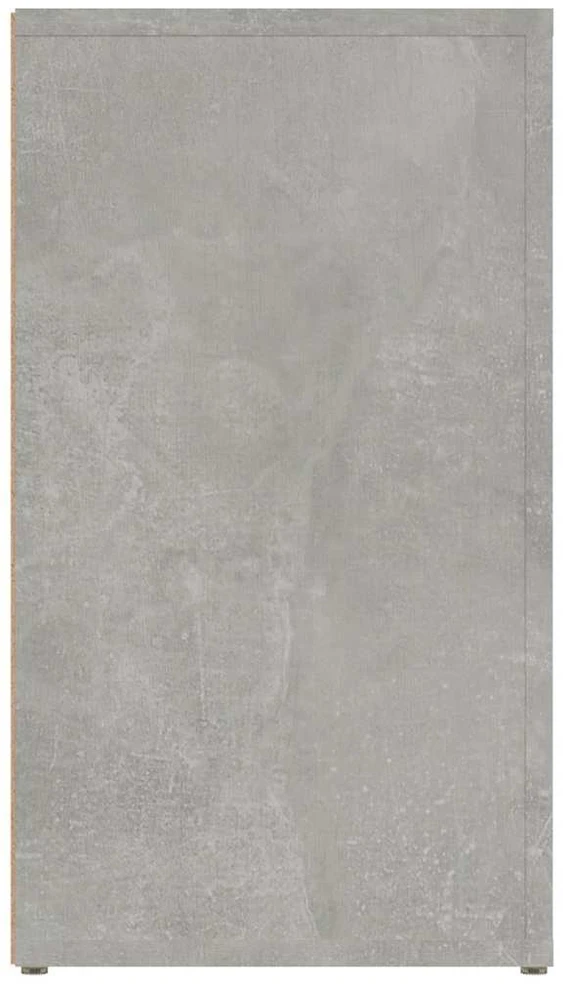 Šoninė spintelė, betono pilka, 80x30x54cm, apdirbta mediena