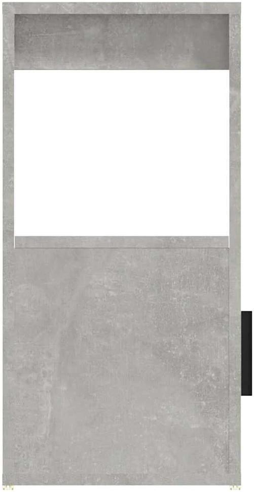 Šoninė spintelė, betono pilka, 80x30x60cm, apdirbta mediena