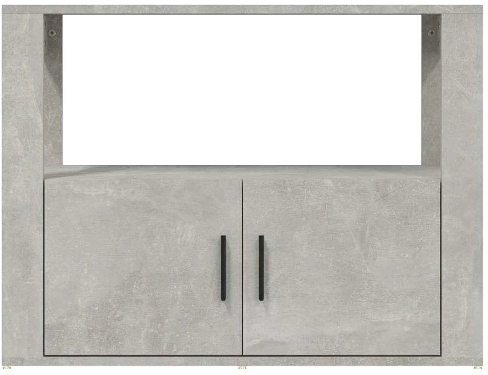 Šoninė spintelė, betono pilka, 80x30x60cm, apdirbta mediena