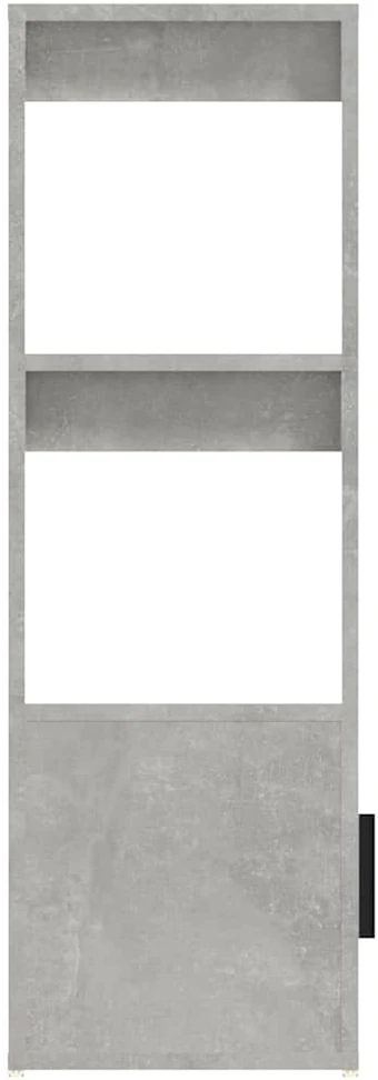 Šoninė spintelė, betono pilka, 80x30x90cm, apdirbta mediena