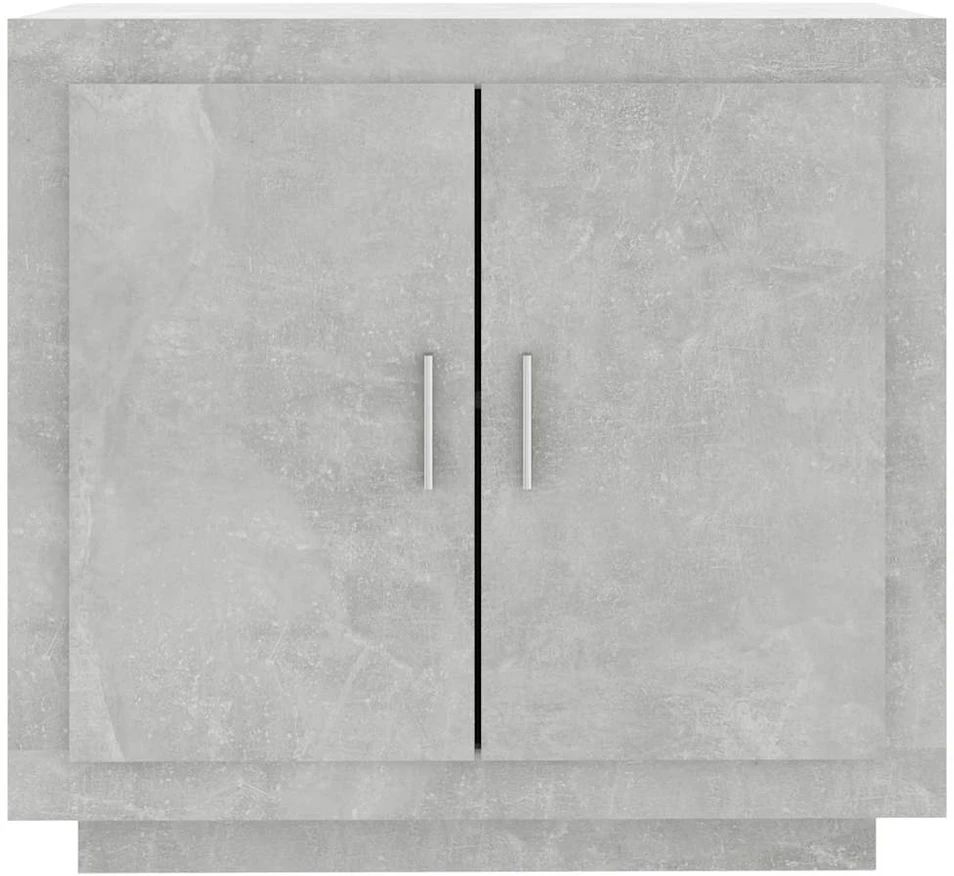 Šoninė spintelė, betono pilka, 80x40x75cm, apdirbta mediena