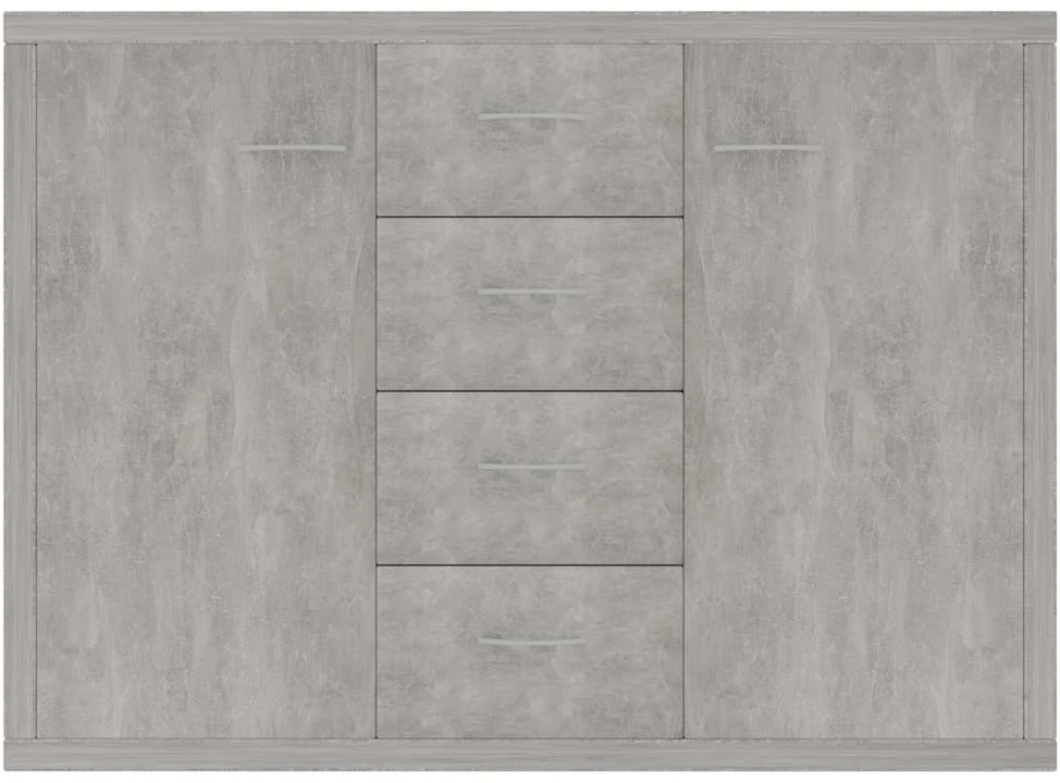 Šoninė spintelė, betono pilka, 88x30x65cm, apdirbta mediena