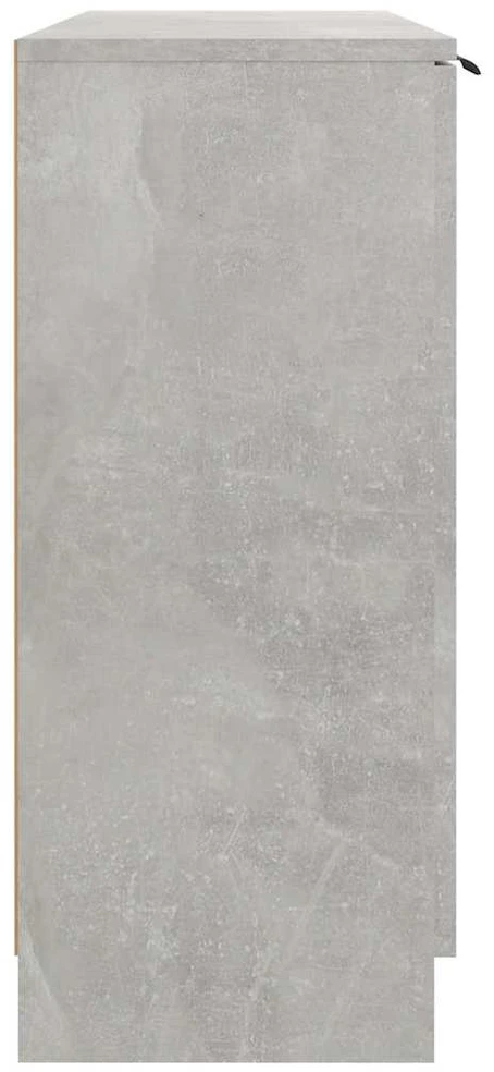 Šoninė spintelė, betono pilka, 90,5x30x70cm, apdirbta mediena