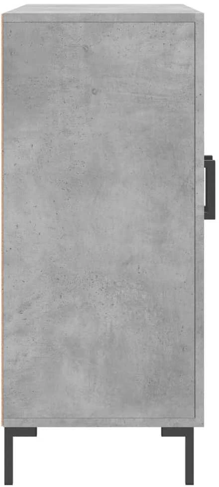 Šoninė spintelė, betono pilka, 90x34x80cm, apdirbta mediena