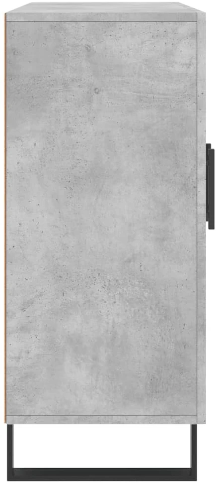 Šoninė spintelė, betono pilka, 90x34x80cm, apdirbta mediena