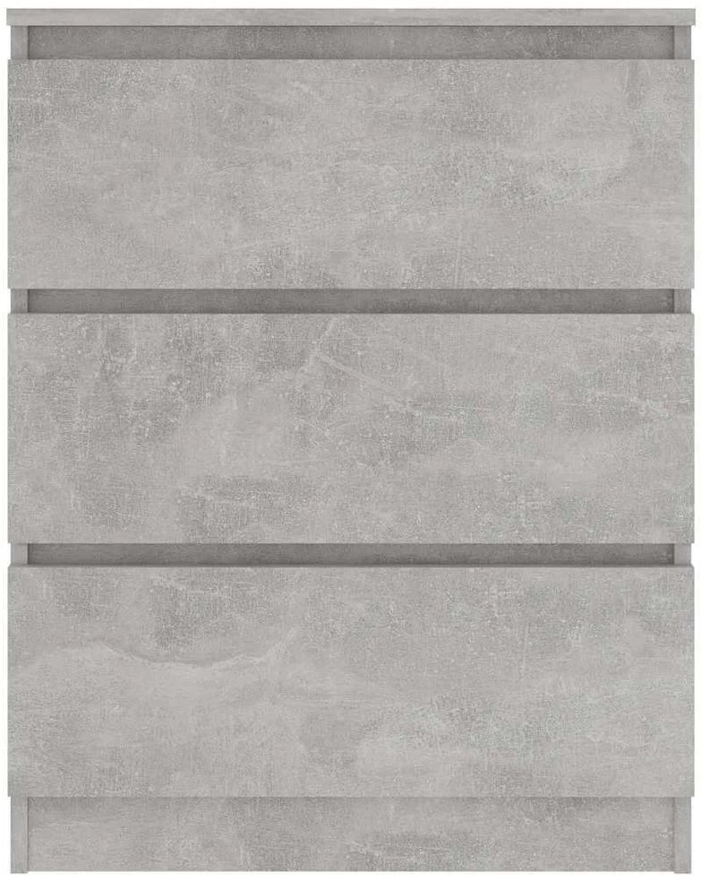 Šoninė spintelė, betono pilkos spalvos, 60x35x76cm, mediena